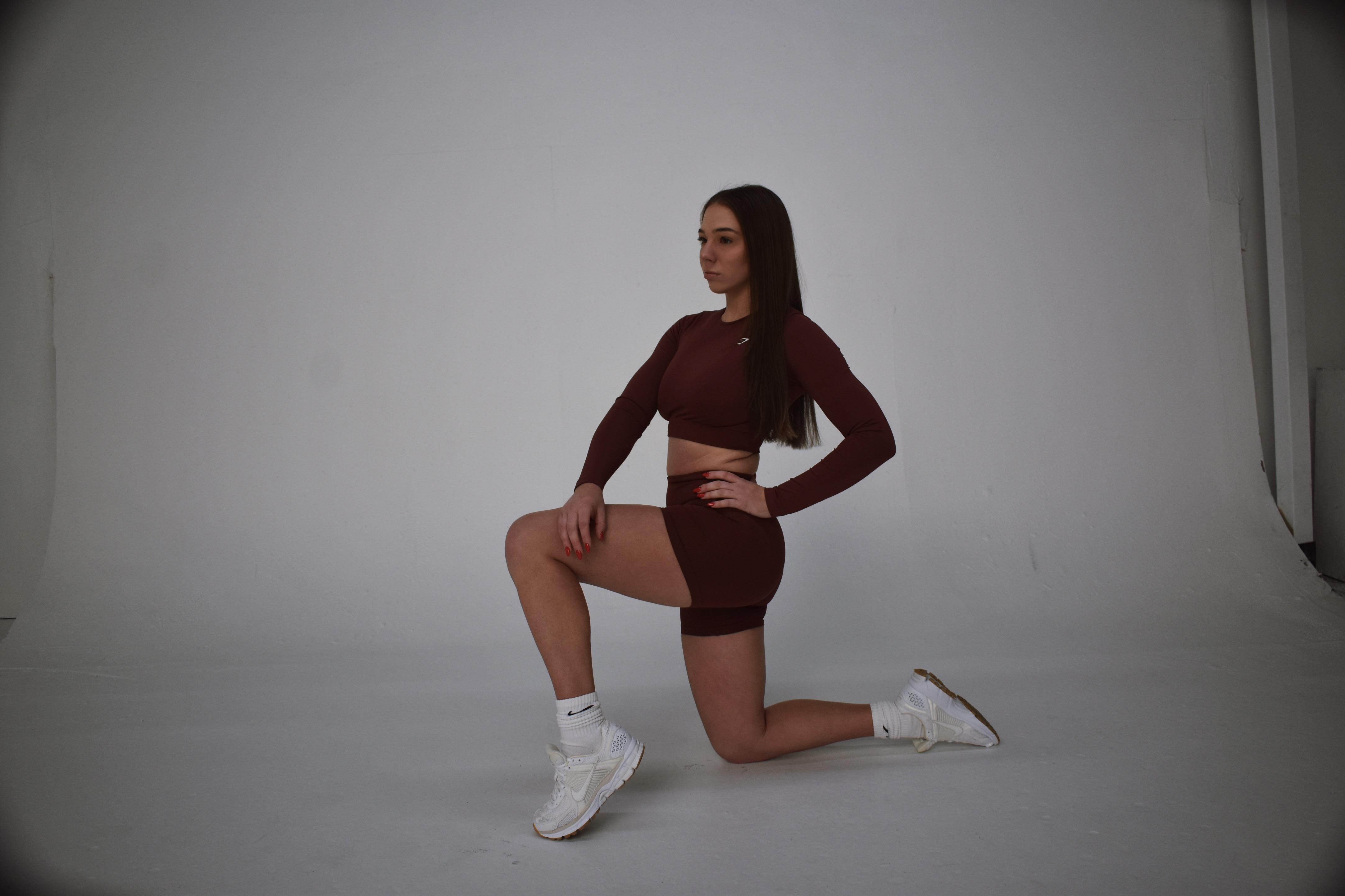 Mary demonstrating assessment lunge